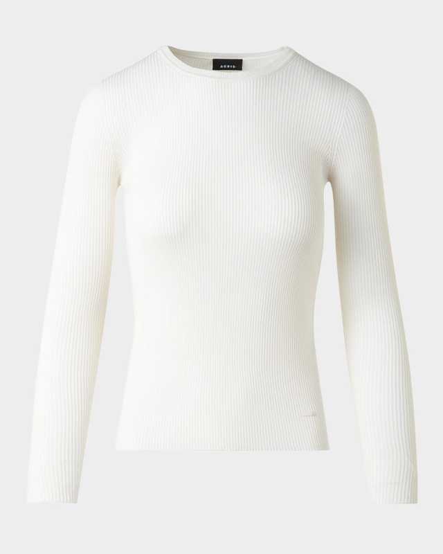 Fitted Rib-Knit Sweater